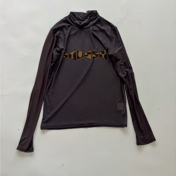 Stussy mesh mock neck long sleeve top - Picture 2 of 4